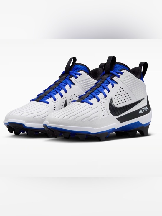 Nike Other - Nike Alpha Menace Strong Men's Football Cleats Size 10 II5139-101 White/Blue New